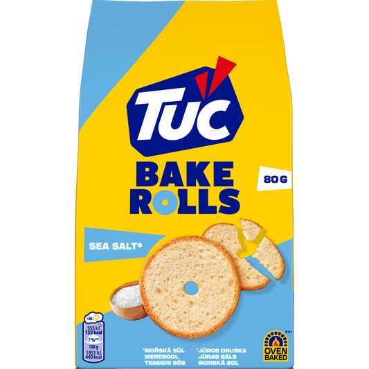 Tuc Bake Rolls kétszersült tengeri sóval 80 g