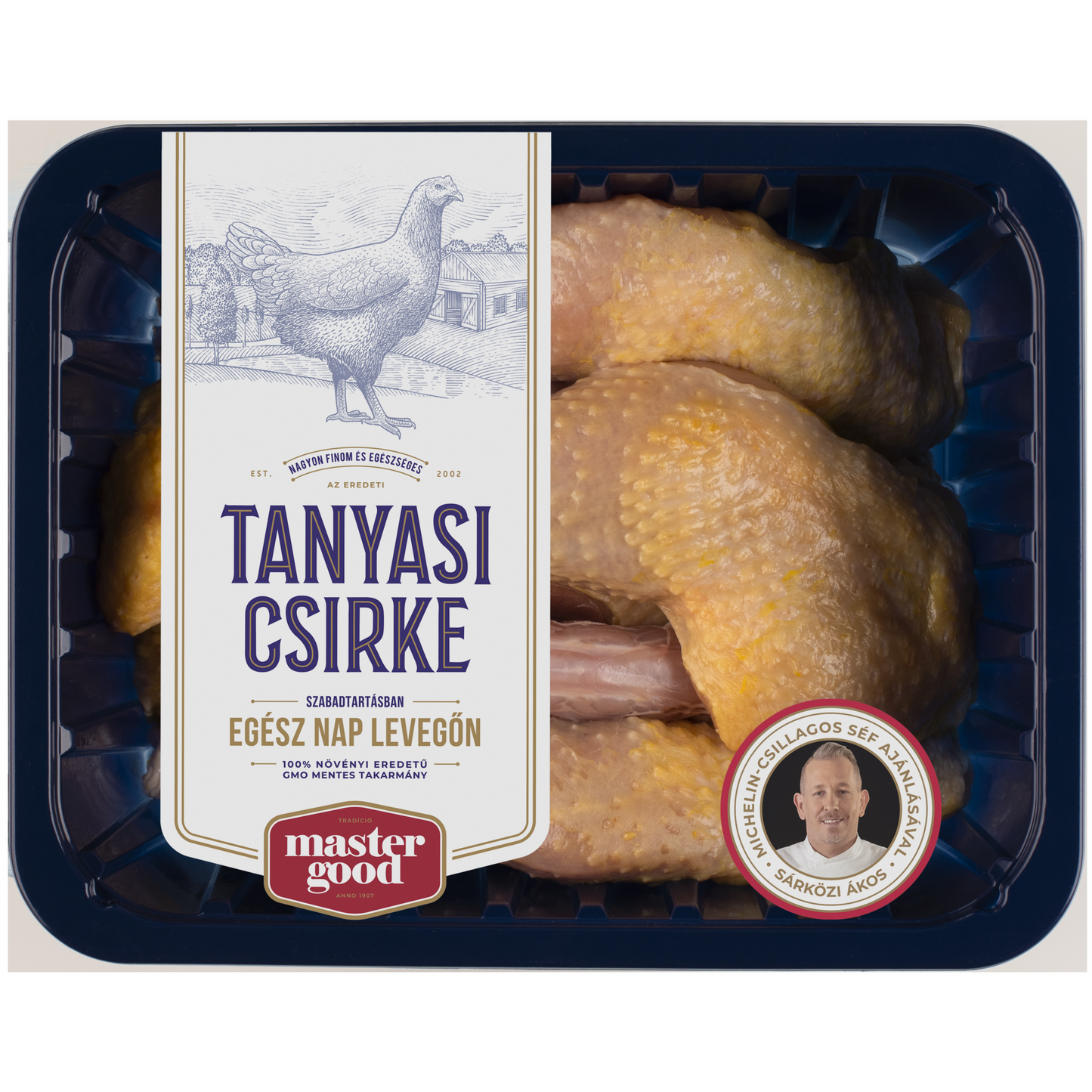 Tanyasi friss csirke bőségtál