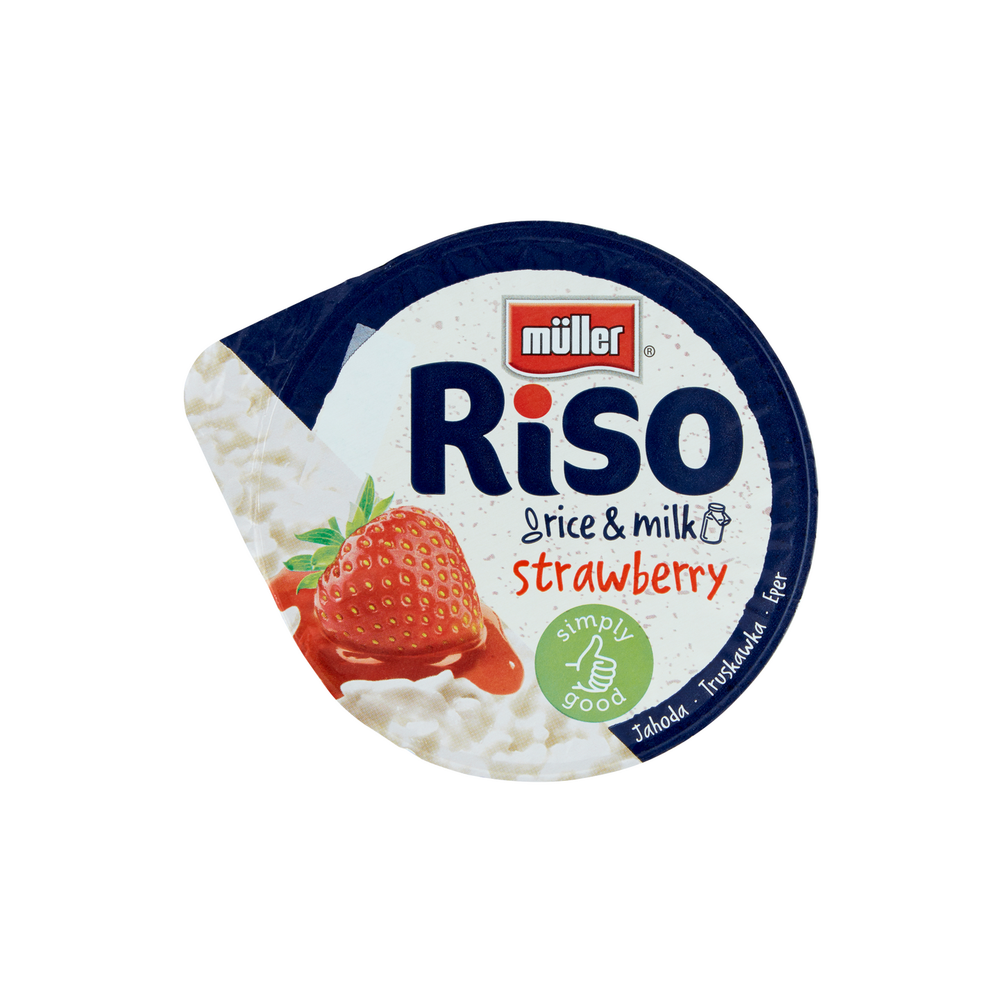 Müller Riso tejberizs desszert eper készítménnyel 200 g