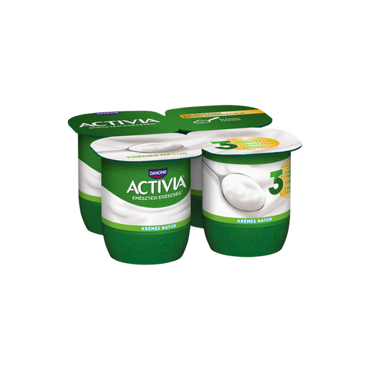 Danone Activia élőflórás, krémes natúr joghurt 4 x 125 g