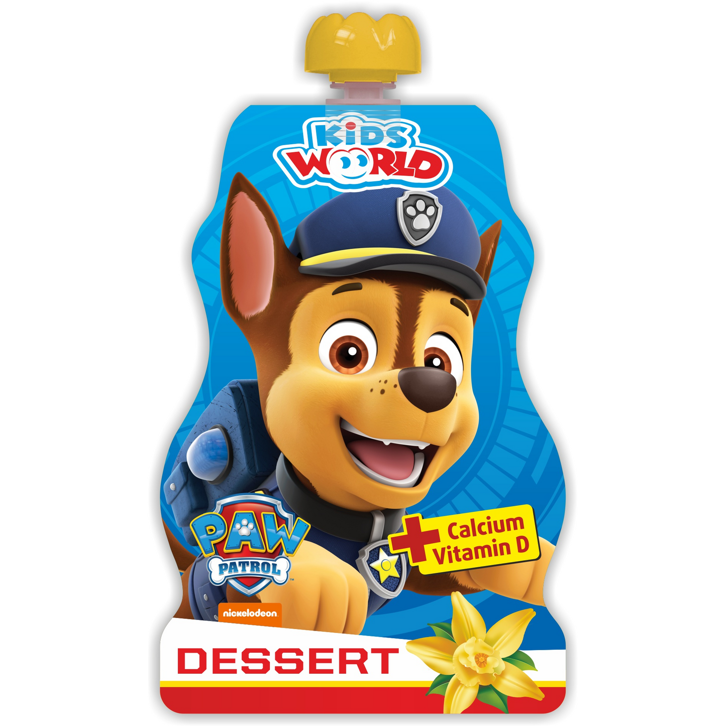 Kids World hőkezelt, kalciummal és D-vitaminnal dúsított vaníliás túrós desszert 80 g