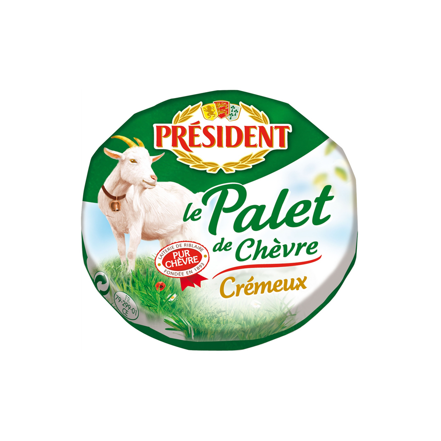 Président Palet de Chevre zsíros lágy kecskesajt pasztőrözött kecsketejből 120 g