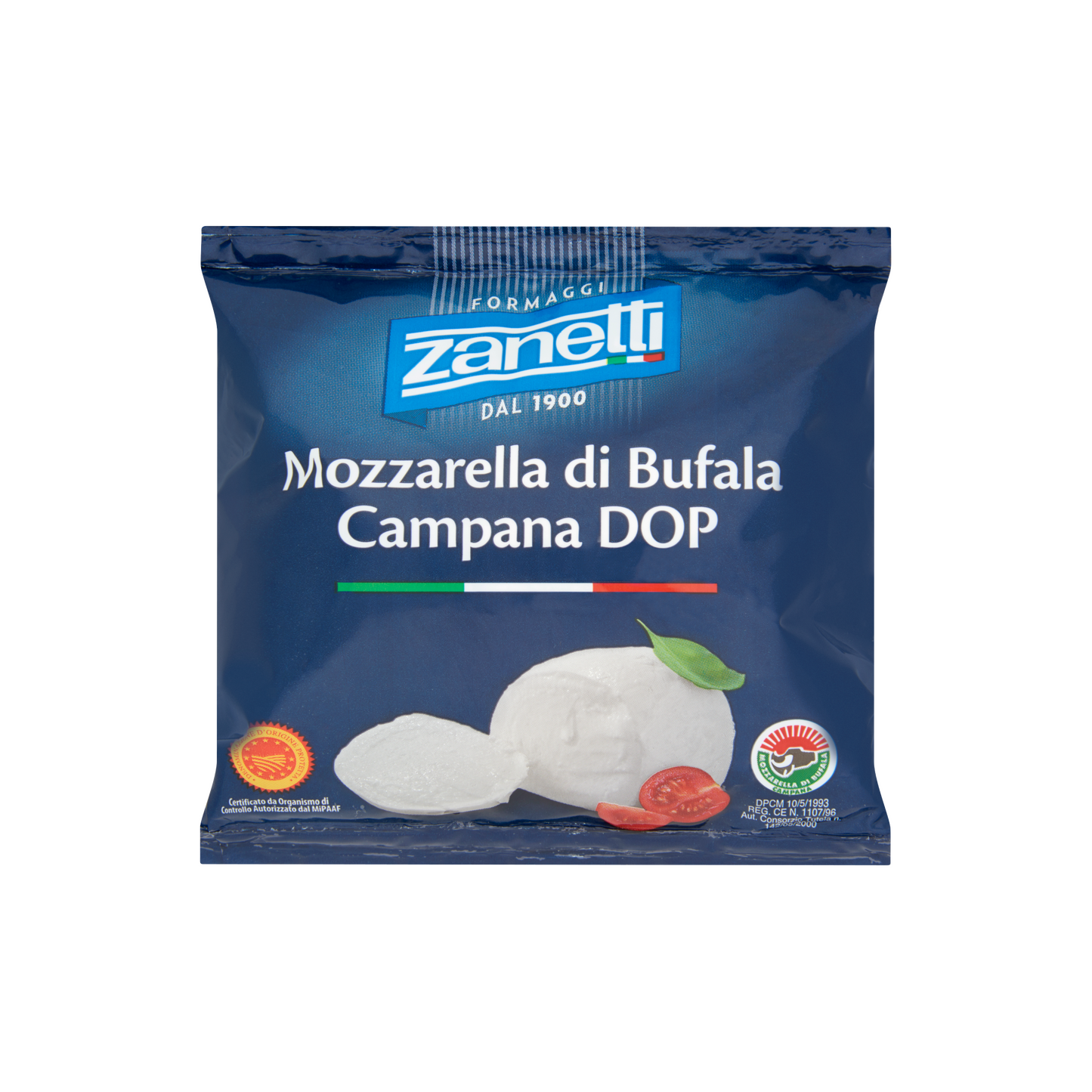 Zanetti bivalytejből készült mozzarella lágy zsíros sajt 280 g