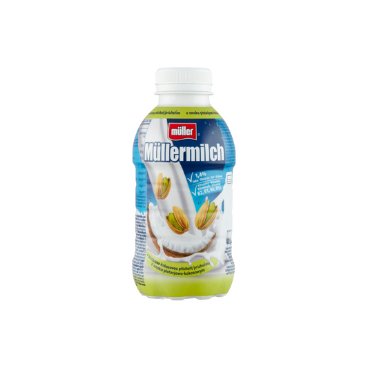 Müller Müllermilch pisztácia-kókusz ízű zsírszegény tejital 400 g