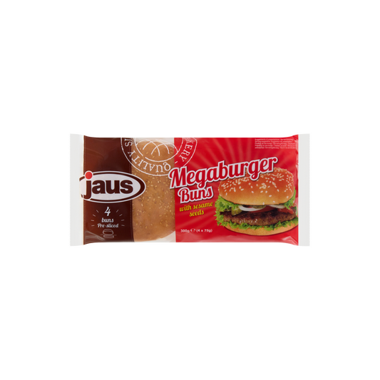 Jaus szezámmagos hamburger zsemle 4 x 75 g (300 g)