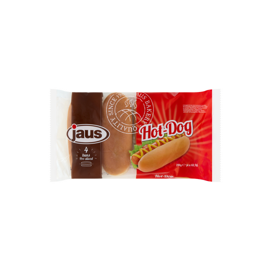 Jaus hot dog kifli 4 x 62,5 g (250 g)
