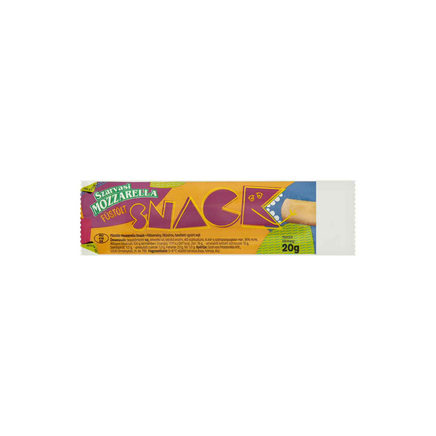 Szarvasi Mozzarella Snack füstölt 20 g