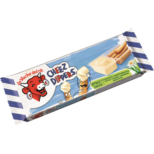 La Vache Qui Rit Cheez Dippers ömlesztett kenhető zsíros sajtkészítmény, kenyérrudacskákkal 35 g