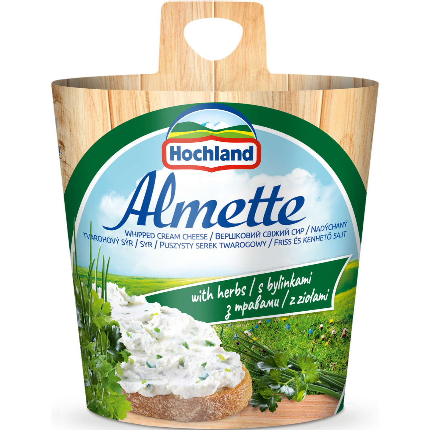 Hochland Almette friss, kenhető fűszeres sajt 150 g