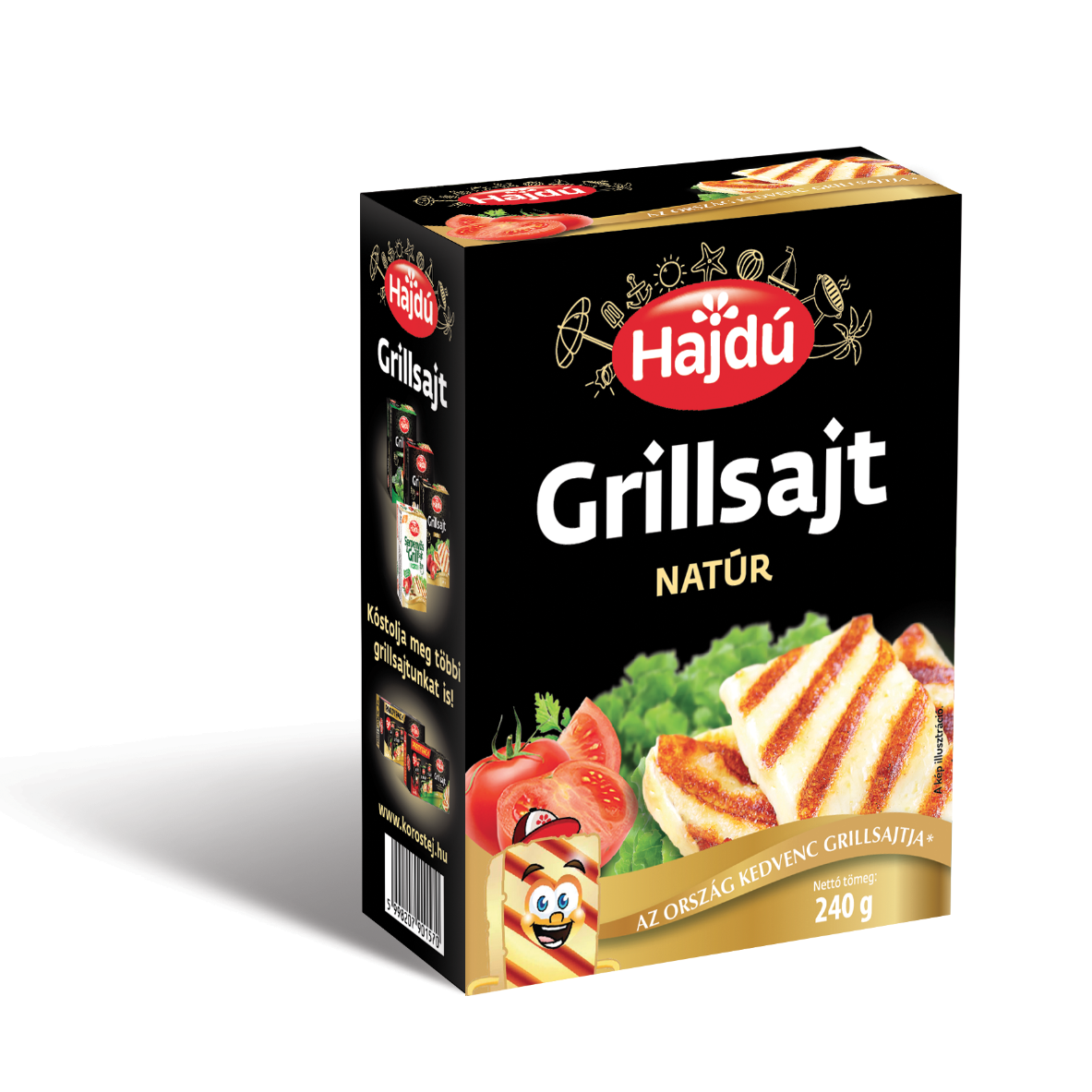 Hajdú natúr grillsajt 240 g