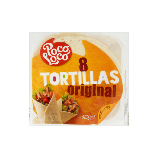 Poco loco original tortilla 8 db 320 g