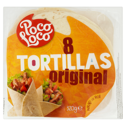 Poco loco original tortilla 8 db 320 g