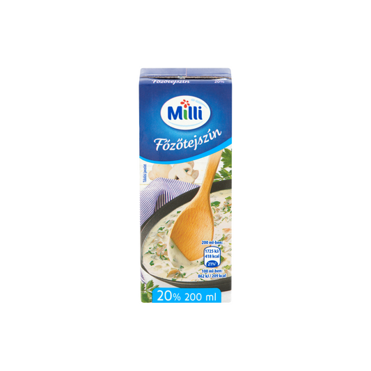 Milli UHT főzőtejszín 20% 200 ml