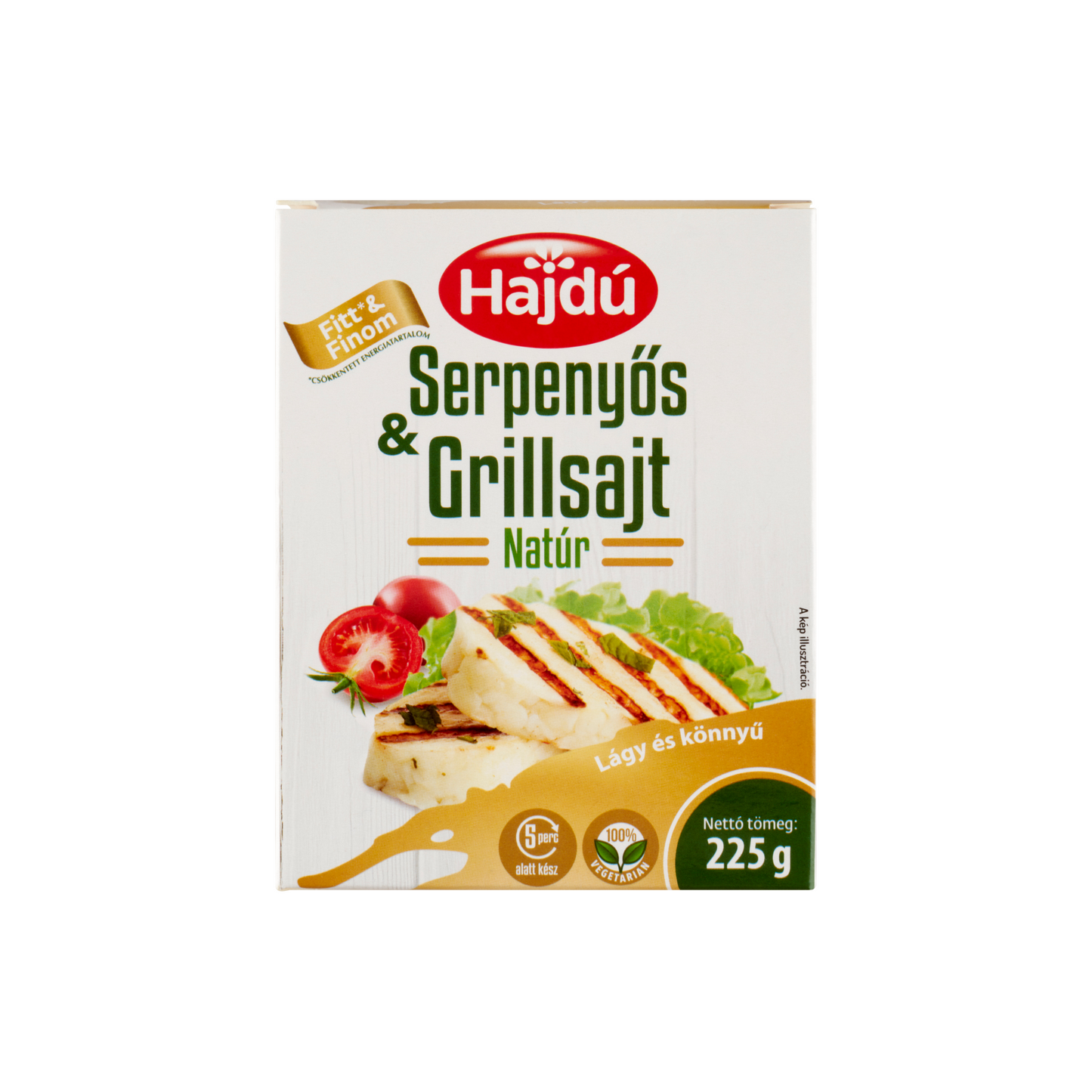 Hajdú natúr serpenyős & grillsajt 225 g
