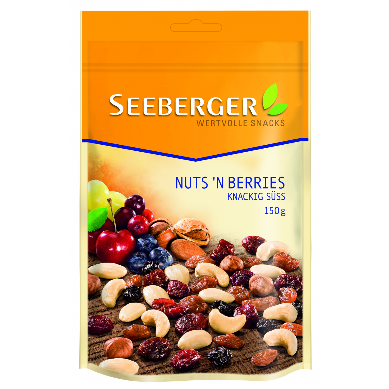 Seeberger diófélék és szárított gyümölcsök keveréke, részben cukrozott 150 g
