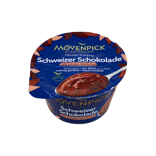 Mövenpick prémium svájci csokoládés tejszínpuding csokoládé darabokkal 150 g
