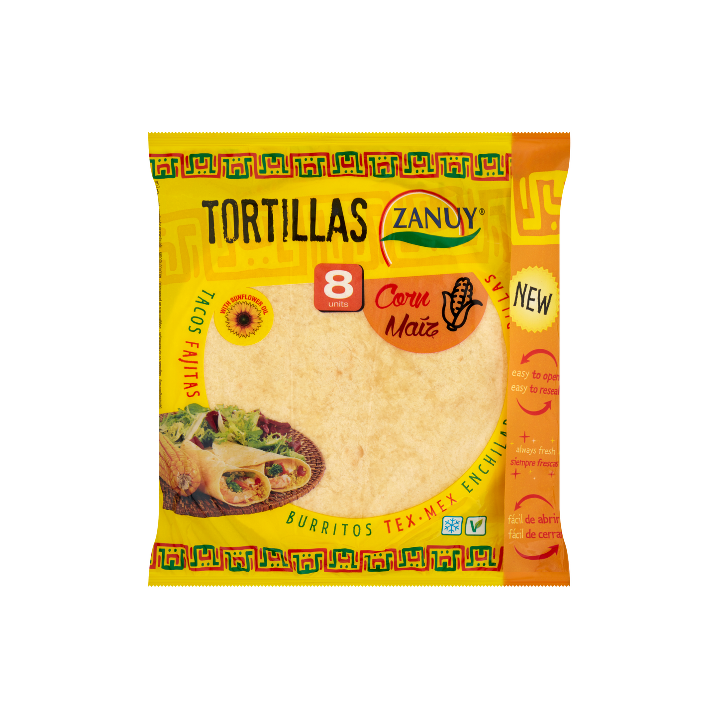 Zanuy kukorica tortilla 8 db 320 g