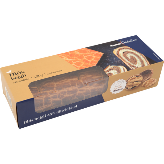 Auchan Collection Diós bejgli 45% töltelékkel 500 g