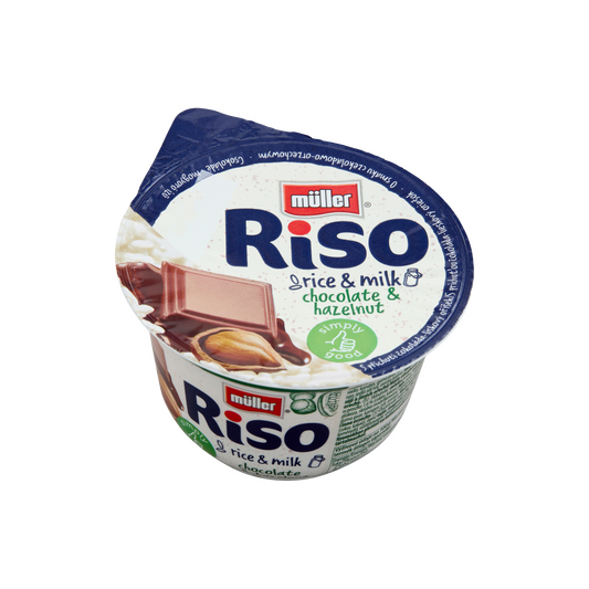 Müller Riso tejberizs desszert csokoládé-mogyoró ízű készítménnyel 200 g