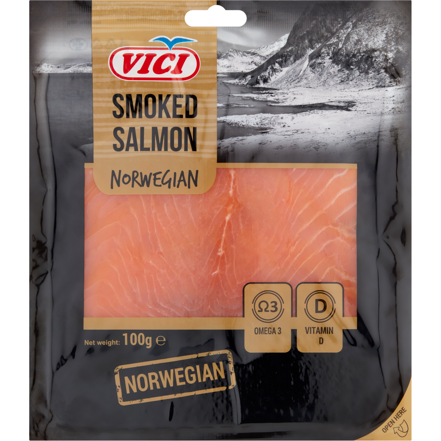 Vici füstölt szeletelt atlanti lazacfilé 100 g