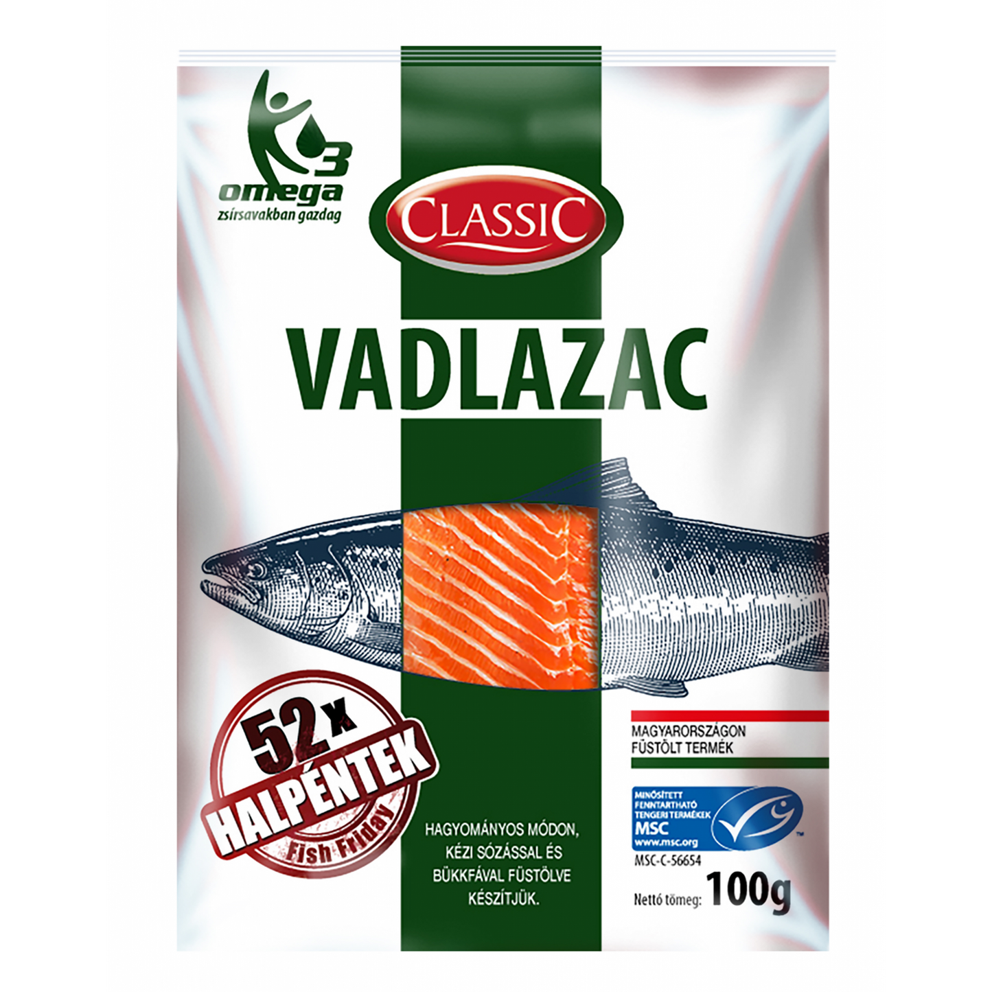 Classic Csendes-Óceáni vadlazac 100 g