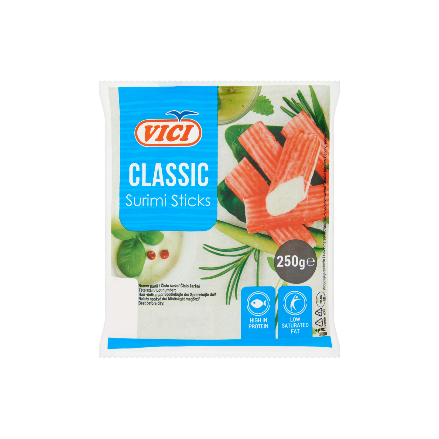 Vici Classic hűtött, surimi rák ízű halrúd 250 g