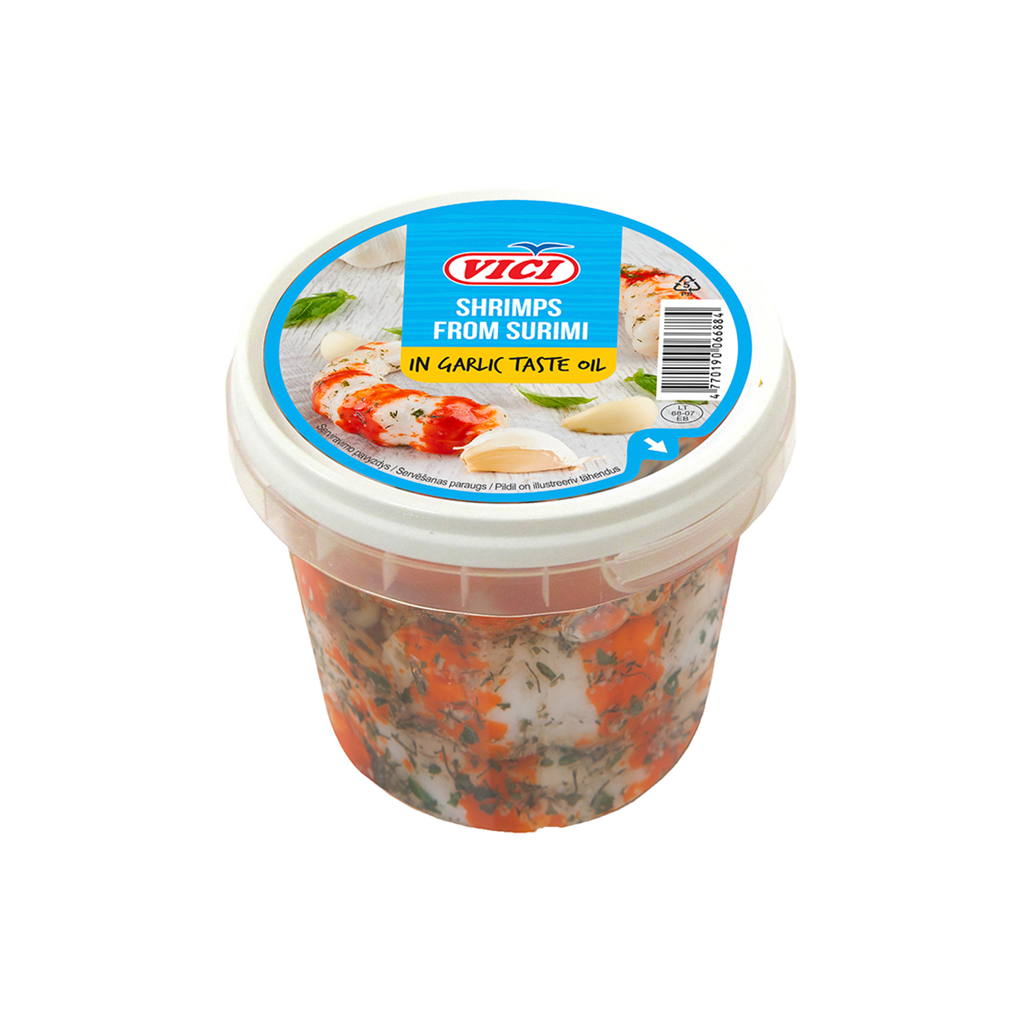 Vici garnélarák ízű surimi fokhagymás olajban 320 g