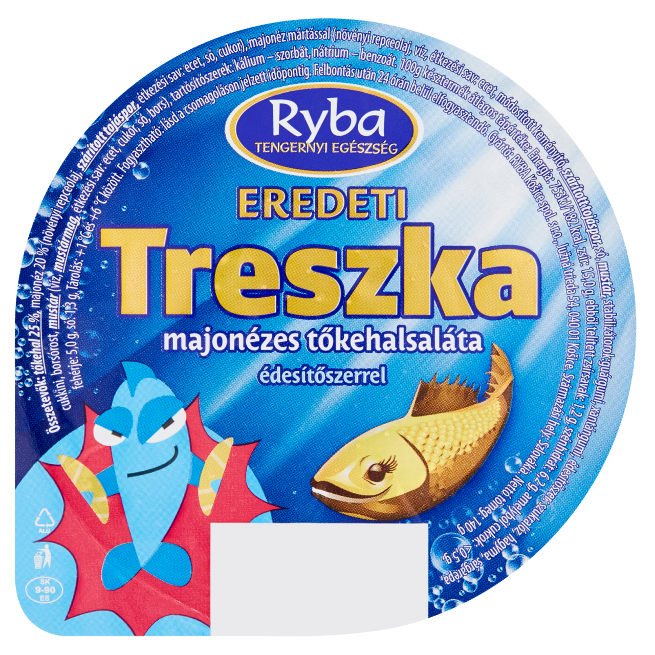 Ryba Eredeti Treszka majonézes tőkehalsaláta 140 g