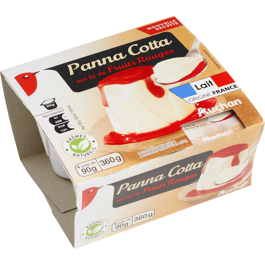 Auchan Kedvenc Panna Cotta 4 x 90 g
