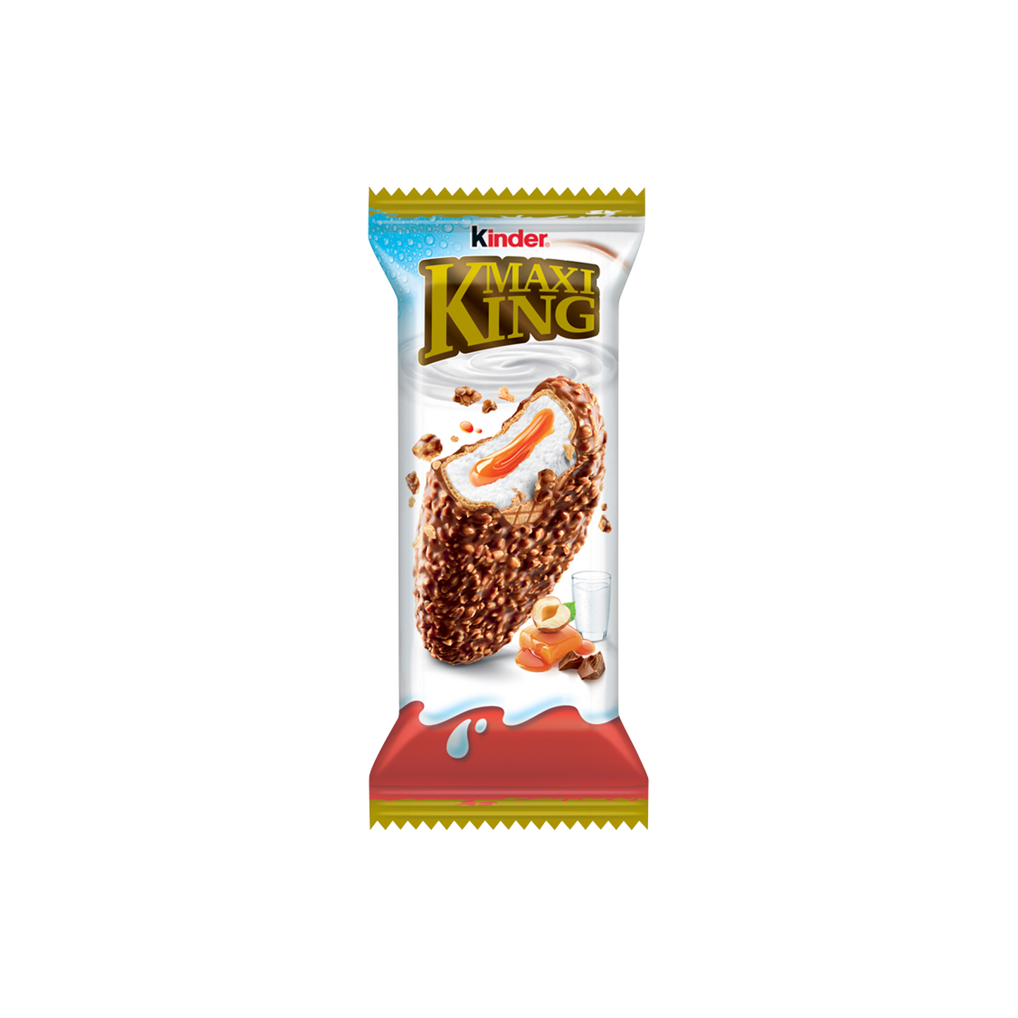 Kinder Maxi King lágy karamellás és tejes krémmel töltött ostya 35 g
