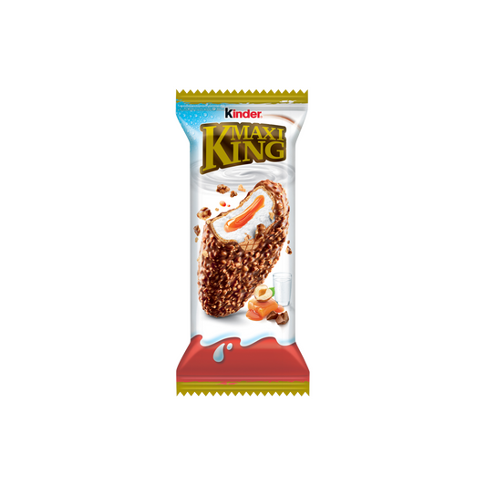 Kinder Maxi King lágy karamellás és tejes krémmel töltött ostya 35 g