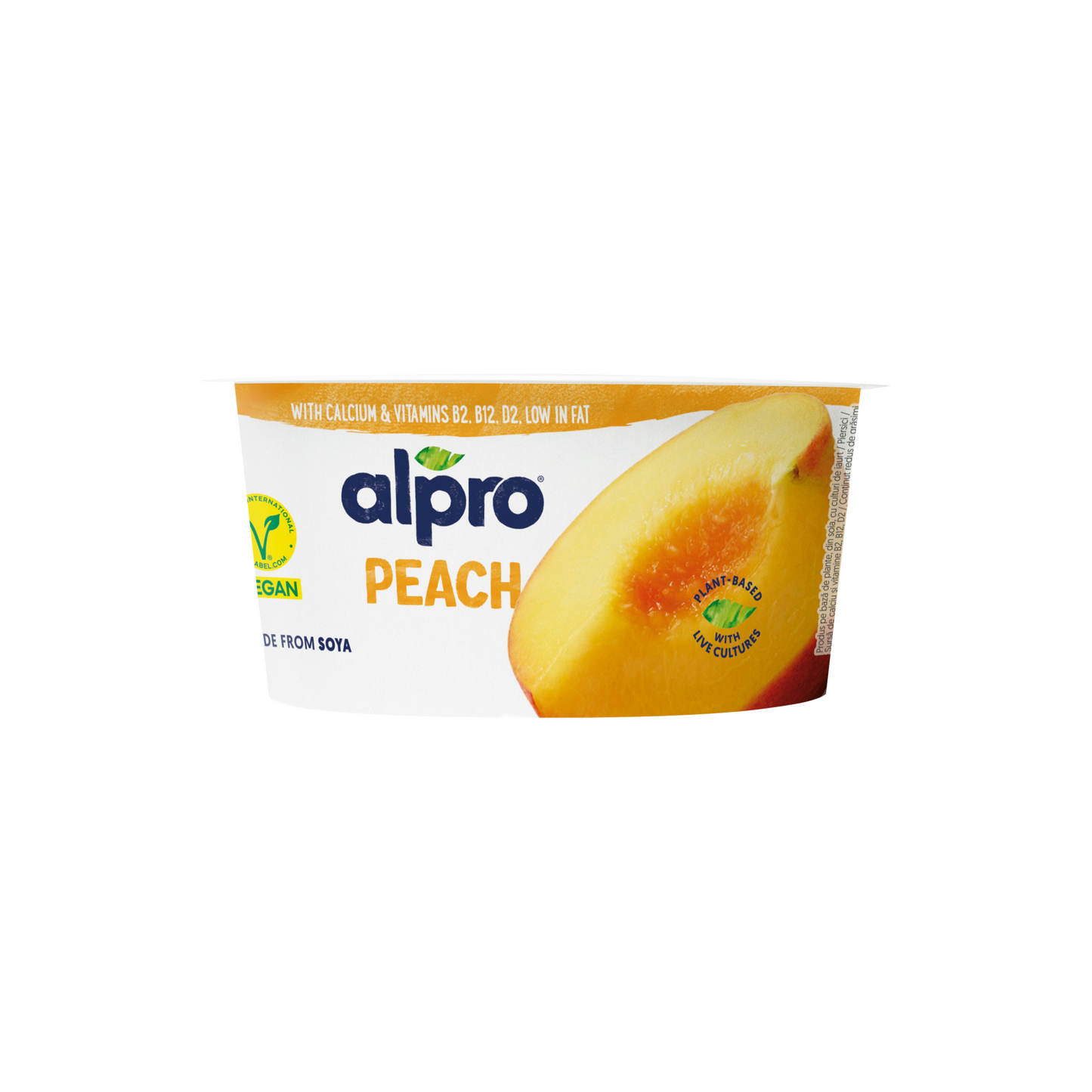 Alpro őszibarackos fermentált szójakészítmény hozzáadott kalciummal és vitaminokkal 150 g