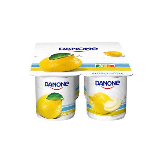 Danone citromízű, élőflórás, zsírszegény joghurt 4 x 125 g (500 g)