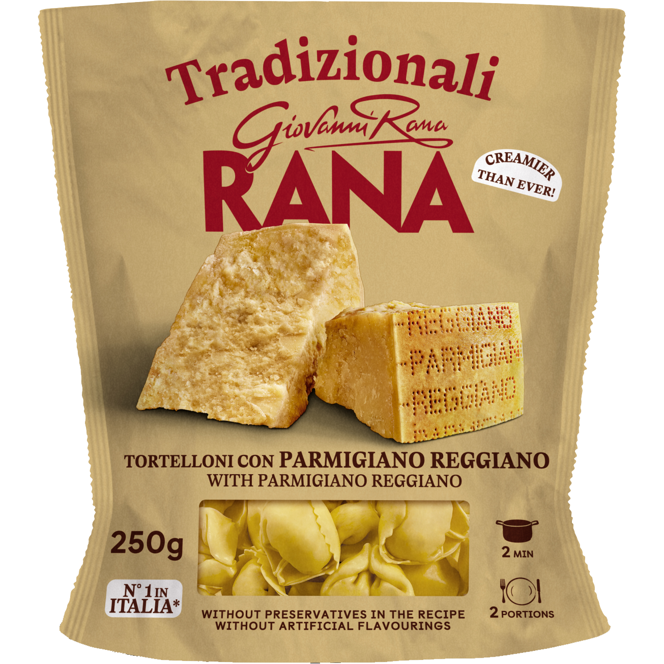 Giovanni Rana tojásos friss tészta parmigiano reggiano sajtos töltelékkel 250 g