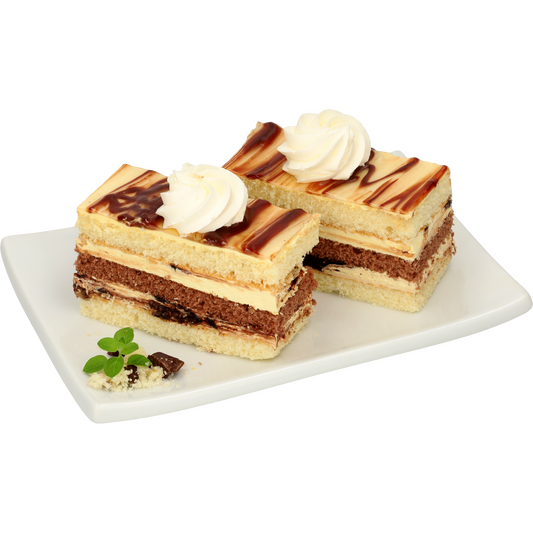 Csokis keksztorta szelet