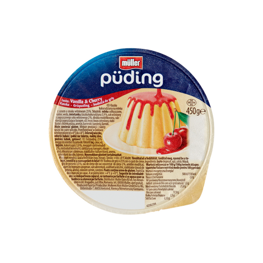 Müller grízpuding meggy ízű öntettel 450 g