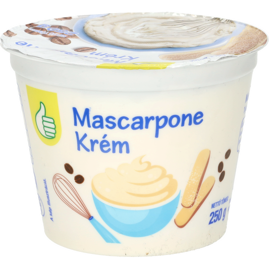 Mascarpone Light tejszínes, zsíros, friss krémsajt 250 g