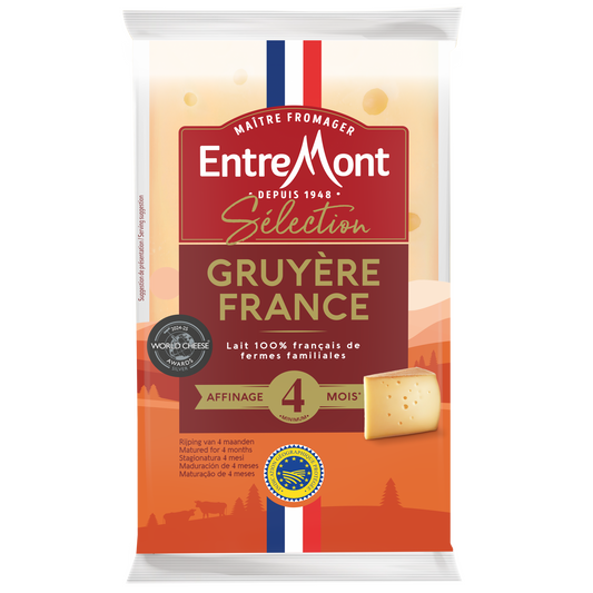 Entre Mont zsíros, kemény, francia nyerstejes Gruyere sajt 200 g