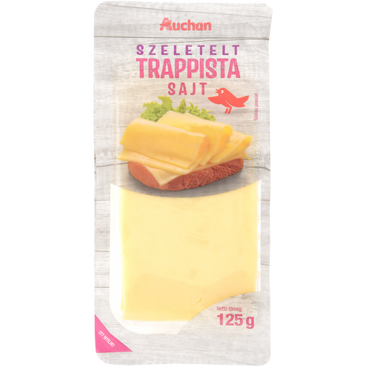 Auchan Kedvenc trappista sajt szeletelt 125 g