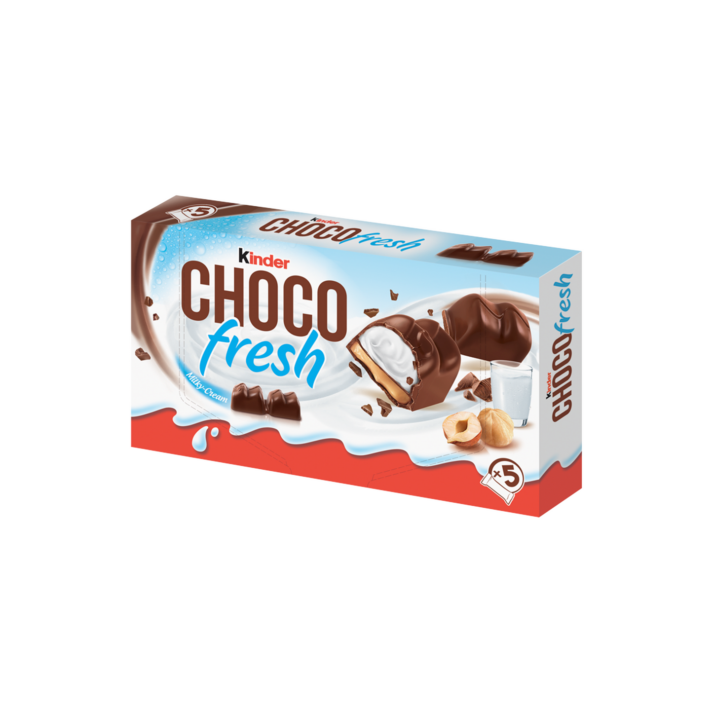 Kinder Chocofresh tejes és mogyorós krémmel töltött tejcsokoládé 102,5 g