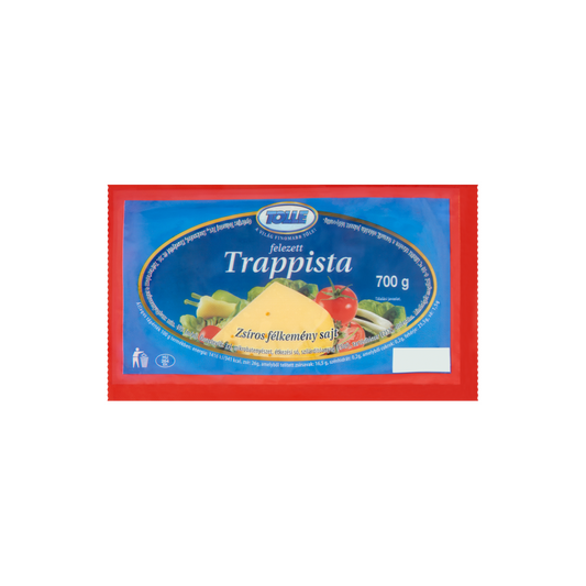 Tolle Trappista felezett zsíros félkemény sajt 700 g