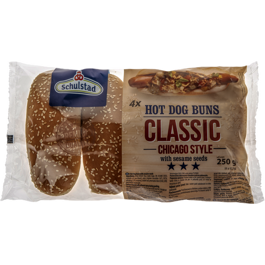 Schulstad Classic Hot dog kifli szezámmal 250 g