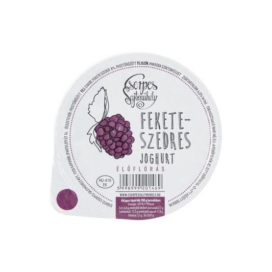 Cserpes Sajtműhely feketeszedres joghurt 250 g