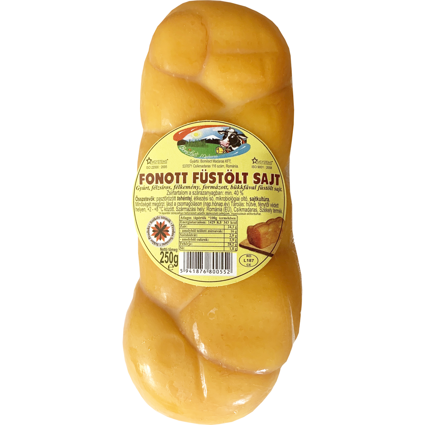 Bomilact Madaras fonott füstölt sajt 250 g