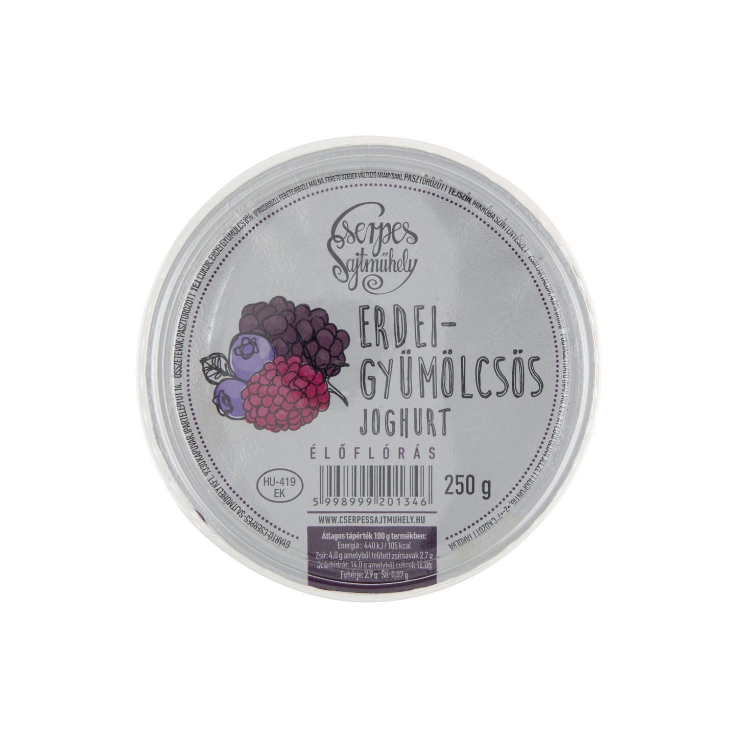 Cserpes Sajtműhely erdei gyümölcsös élőflórás joghurt 250 g