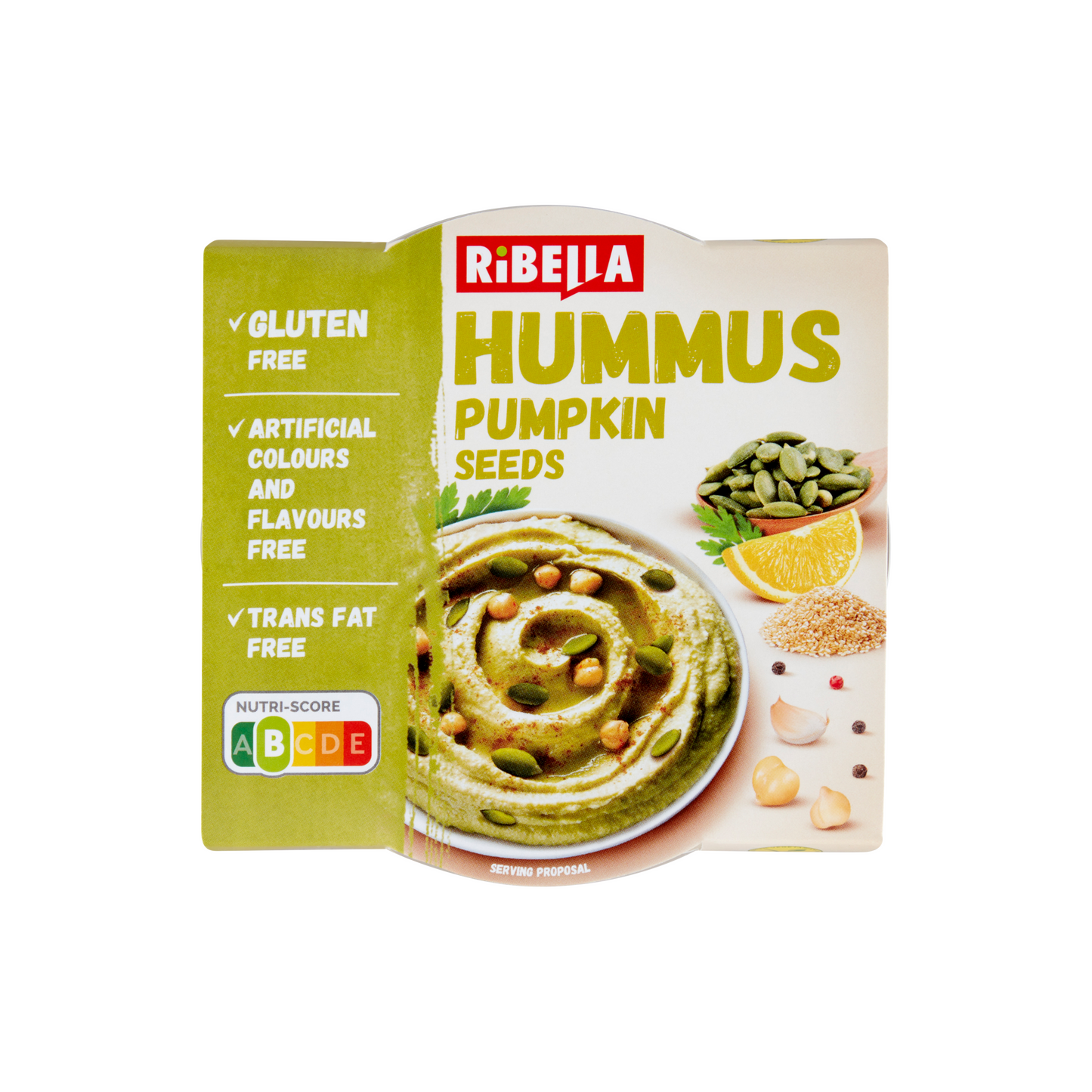 RiBella Hummus csicseriborsó krém tökmaggal 200 g