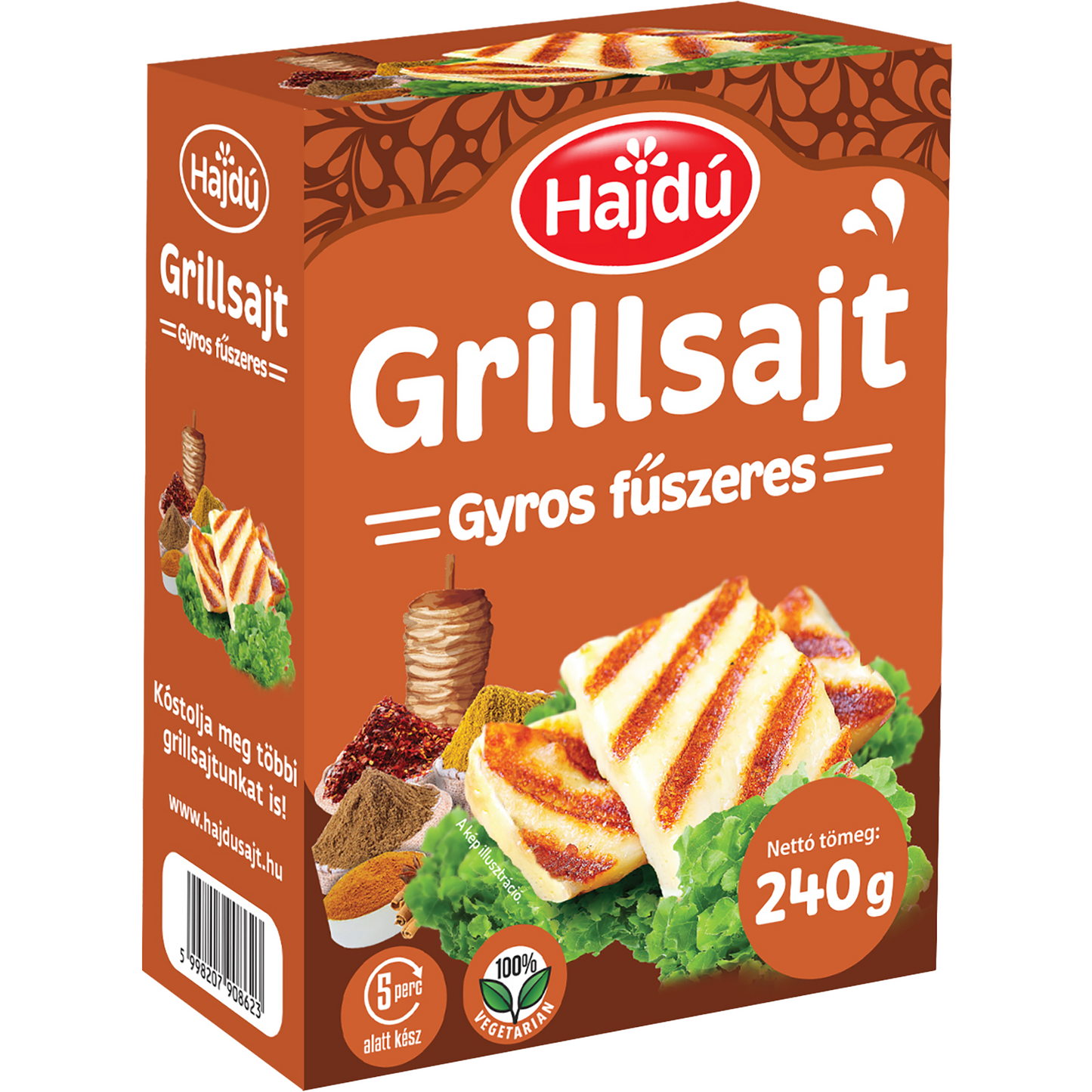 Hajdú grillsajt gyros fűszerekkel 240 g
