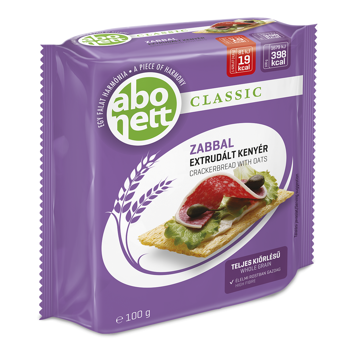 Abonett Classic extrudált kenyér zabbal 100 g