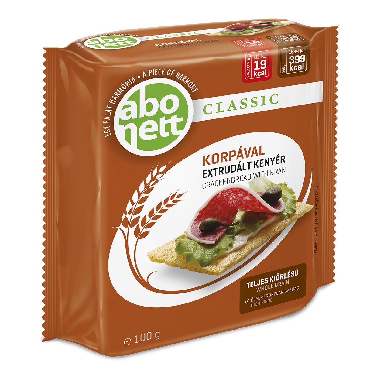 Abonett Classic extrudált kenyér korpával 100 g