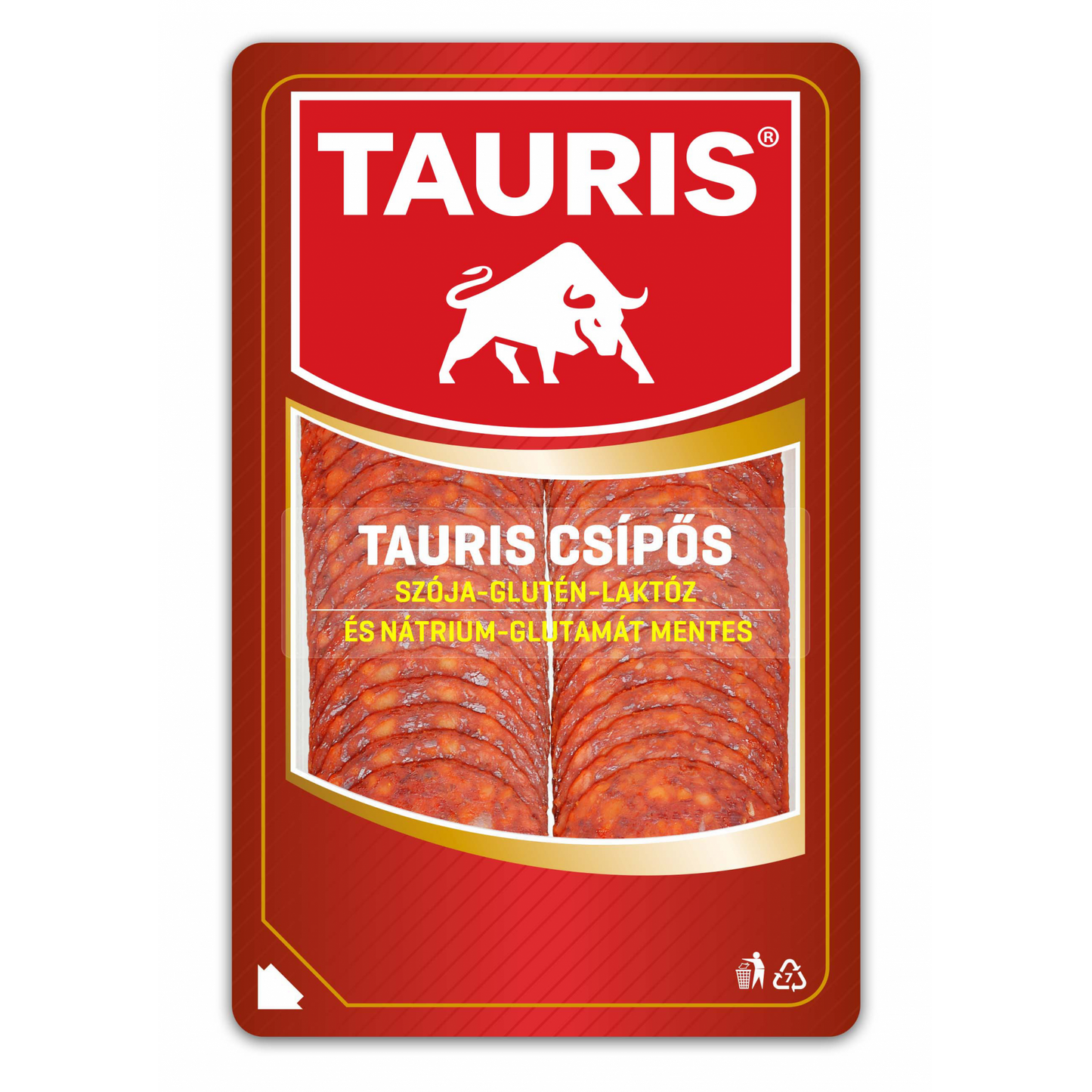 Tauris csípős szeletelt füstölt, mozaikos húskészítmény 55 g